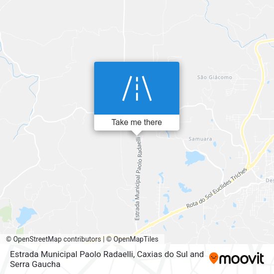 Estrada Municipal Paolo Radaelli map