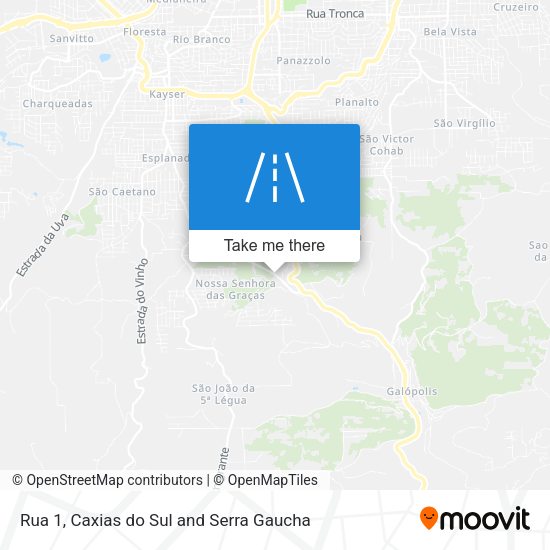 Rua 1 map