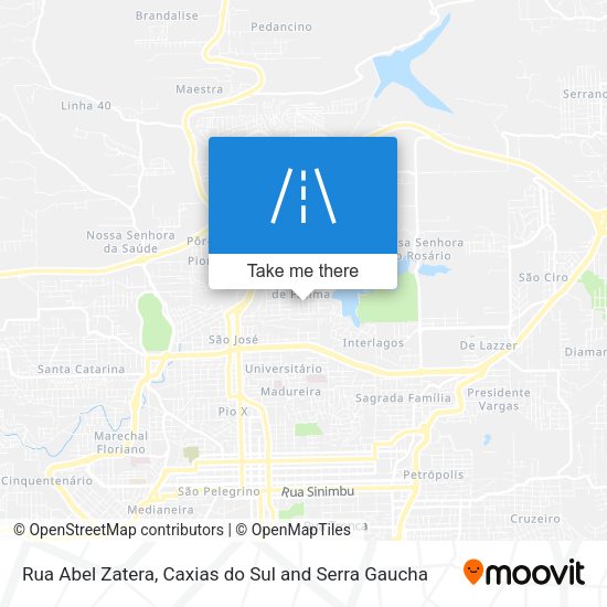 Rua Abel Zatera map
