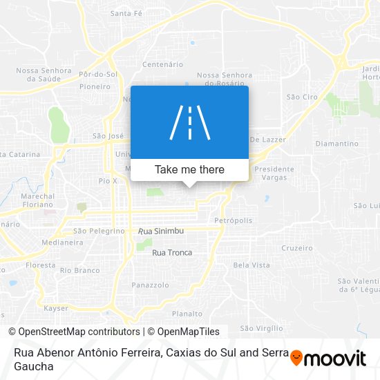Rua Abenor Antônio Ferreira map