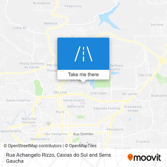 Rua Achangelo Rizzo map