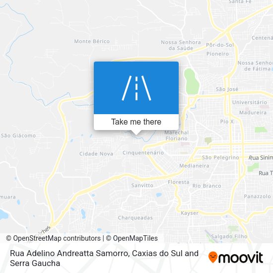 Rua Adelino Andreatta Samorro map
