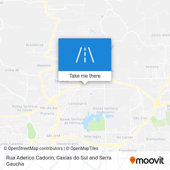 Rua Aderico Cadorin map