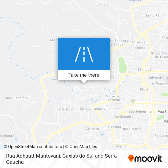 Rua Adhautt Mantovani map