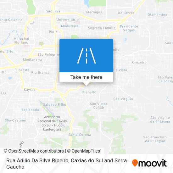 Rua Adilio Da Silva Ribeiro map