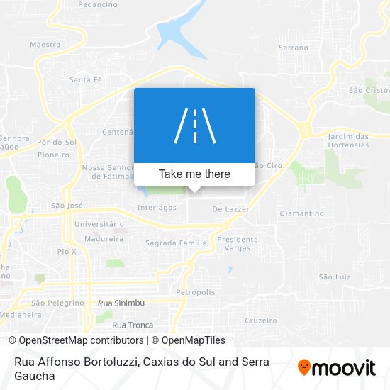 Rua Affonso Bortoluzzi map