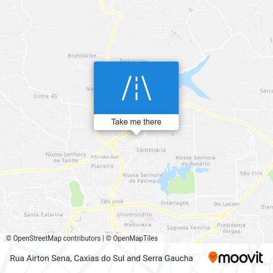 Rua Airton Sena map