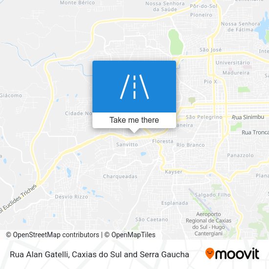 Rua Alan Gatelli map