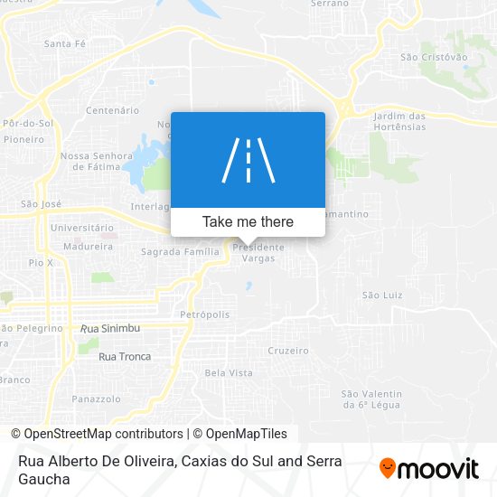 Rua Alberto De Oliveira map