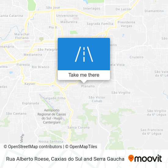 Rua Alberto Roese map