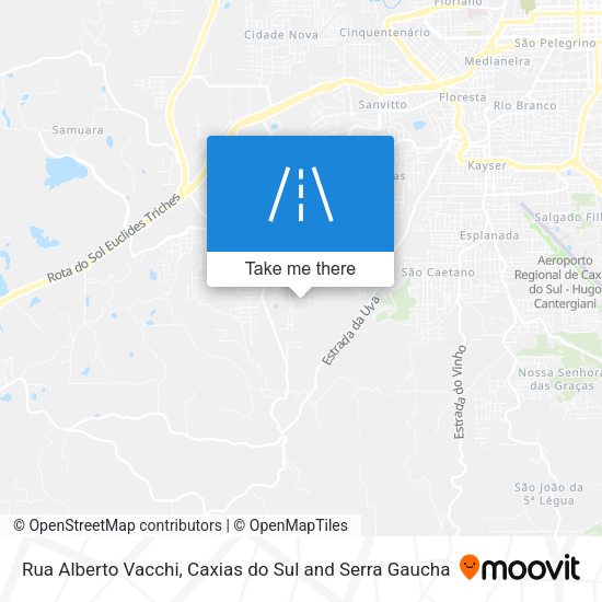 Rua Alberto Vacchi map