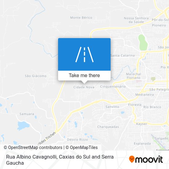 Rua Albino Cavagnolli map