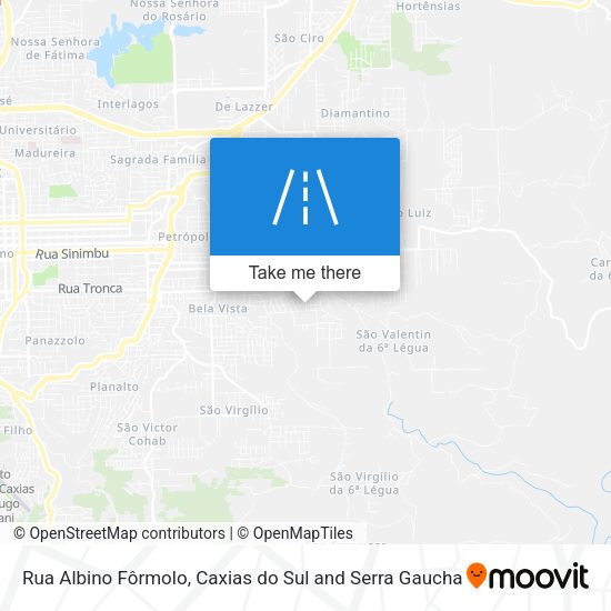 Rua Albino Fôrmolo map