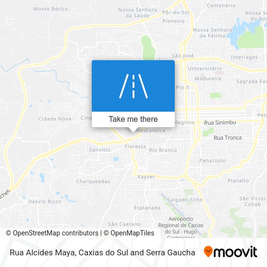 Rua Alcides Maya map