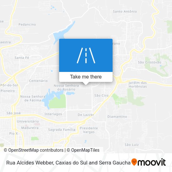 Rua Alcides Webber map