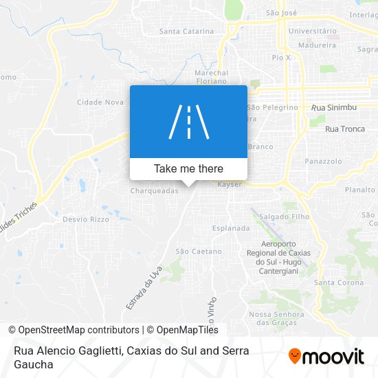 Rua Alencio Gaglietti map