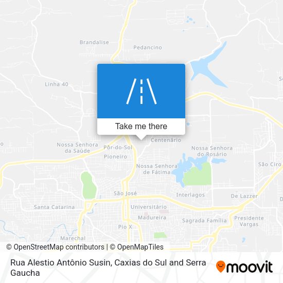 Rua Alestio Antônio Susin map