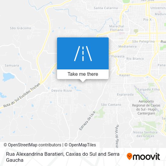 Rua Alexandrina Baratieri map