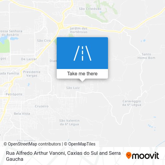 Rua Alfredo Arthur Vanoni map