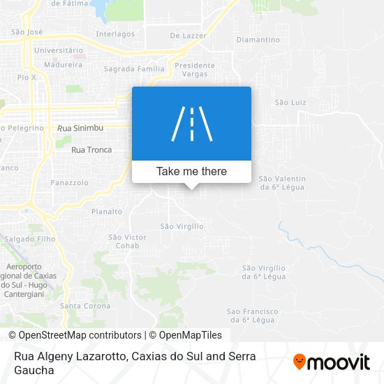 Rua Algeny Lazarotto map