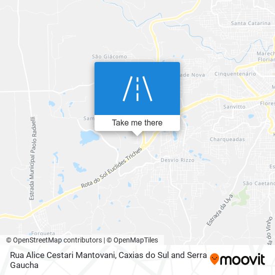 Rua Alice Cestari Mantovani map