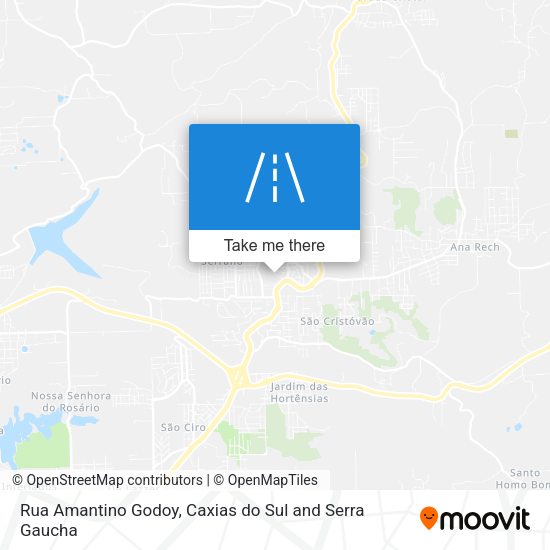 Rua Amantino Godoy map