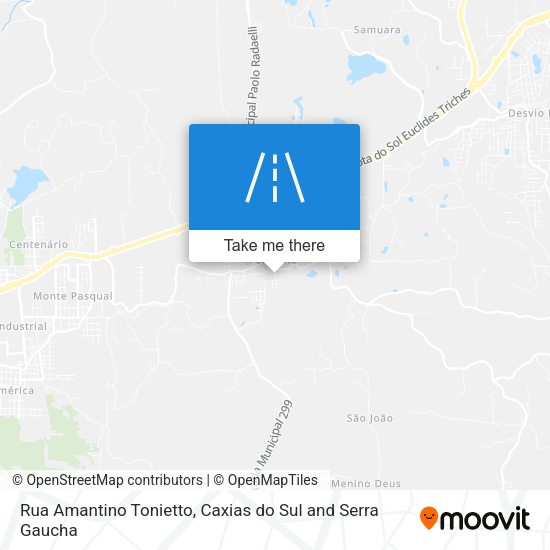 Rua Amantino Tonietto map