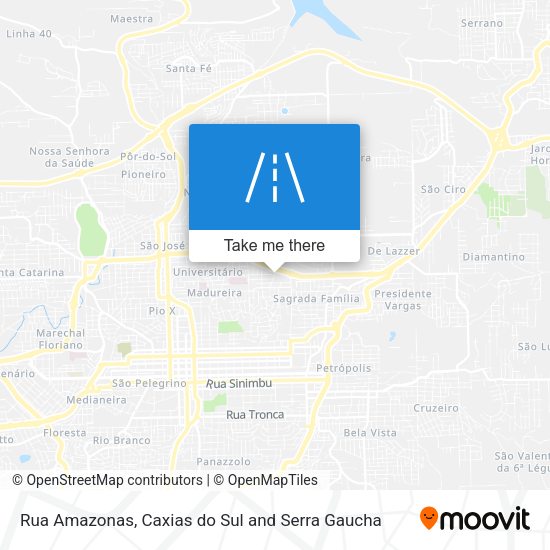 Rua Amazonas map