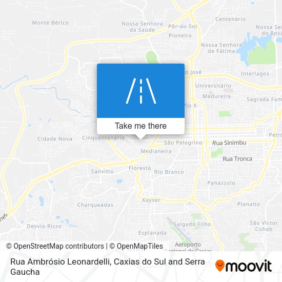 Rua Ambrósio Leonardelli map