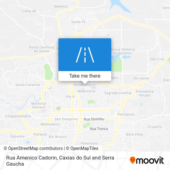 Rua Amenico Cadorin map