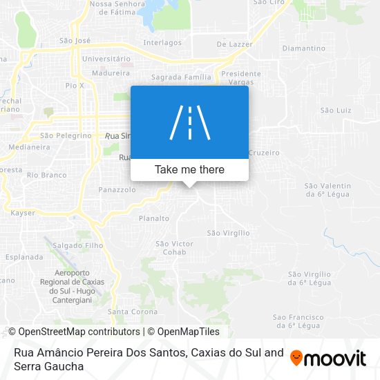 Rua Amâncio Pereira Dos Santos map