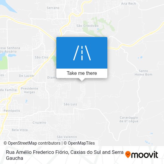 Rua Amélio Frederico Fiório map