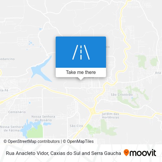 Rua Anacleto Vidor map