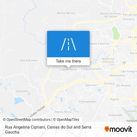 Rua Angelina Cipriani map