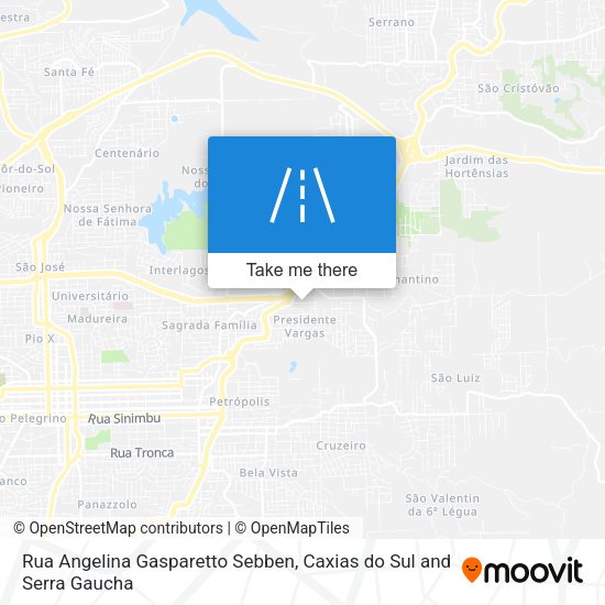 Rua Angelina Gasparetto Sebben map