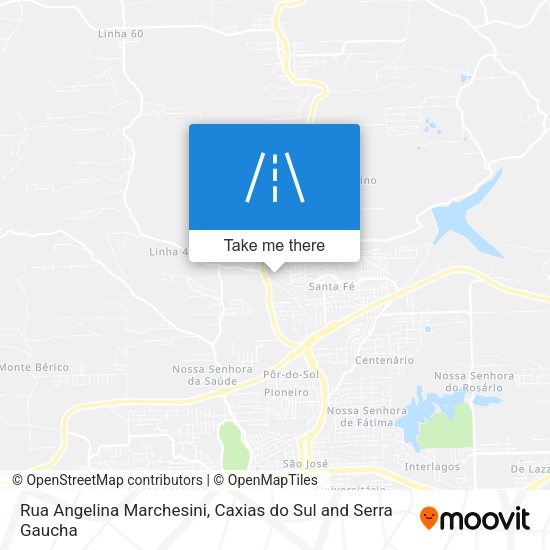 Rua Angelina Marchesini map