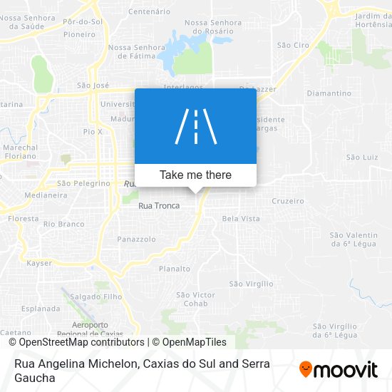 Rua Angelina Michelon map