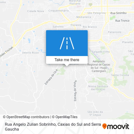 Rua Angelo Zulian Sobrinho map