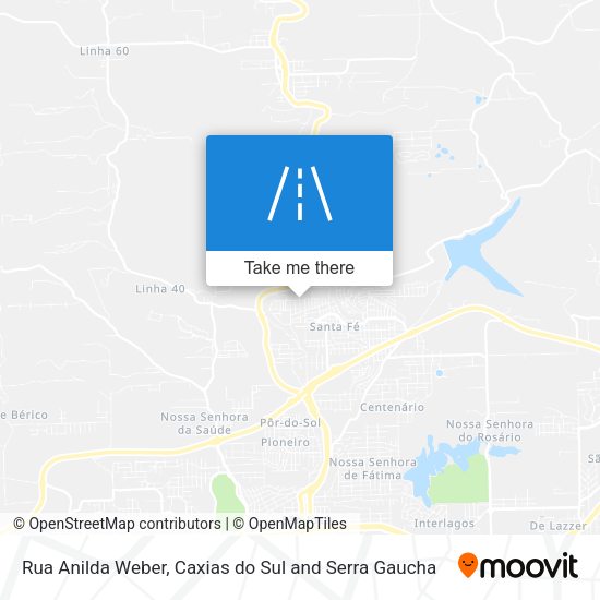 Rua Anilda Weber map