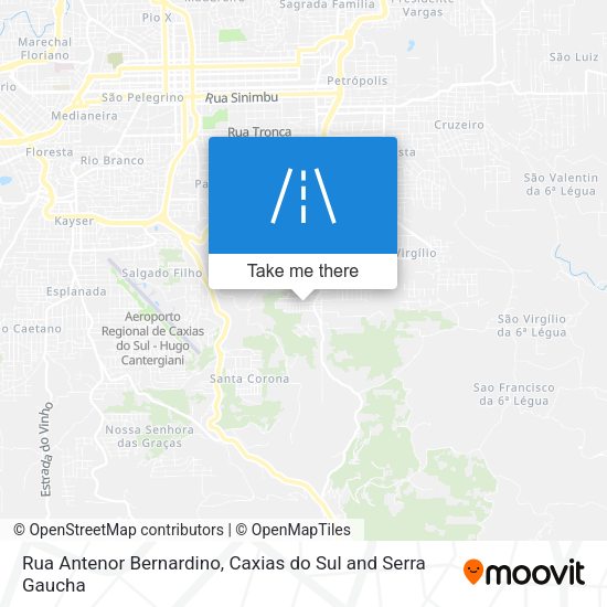 Rua Antenor Bernardino map