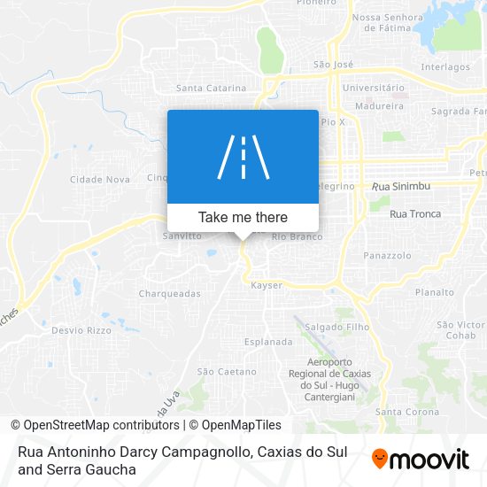 Rua Antoninho Darcy Campagnollo map