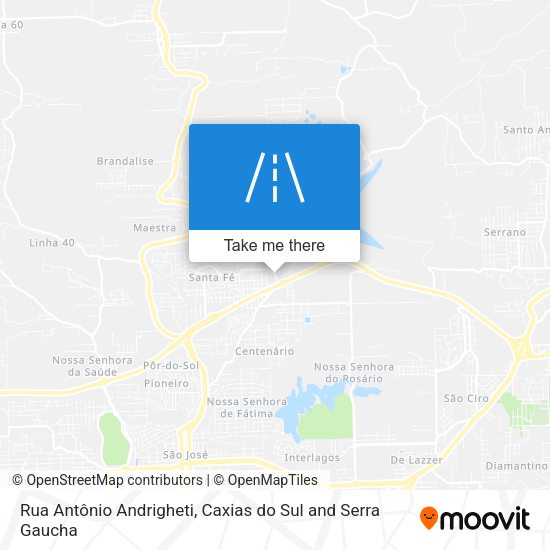 Rua Antônio Andrigheti map