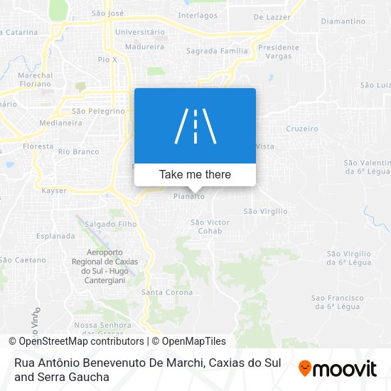 Rua Antônio Benevenuto De Marchi map