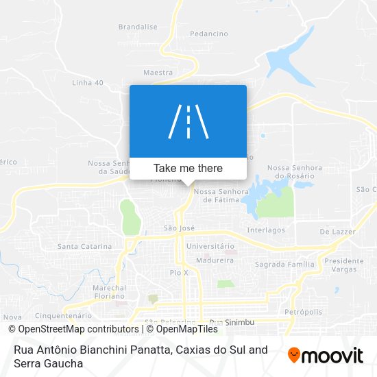 Rua Antônio Bianchini Panatta map