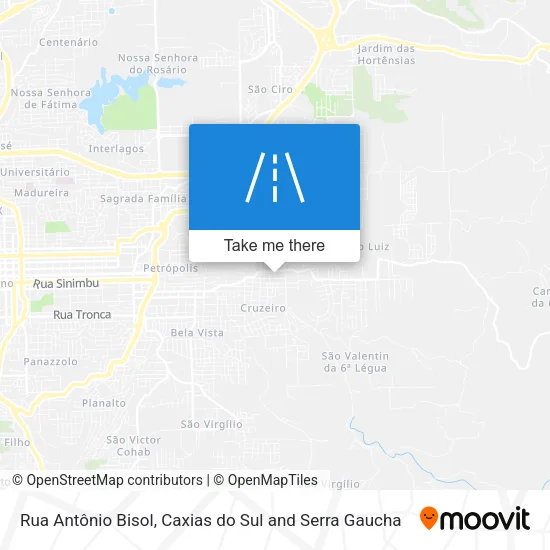 Rua Antônio Bisol map