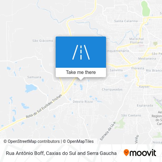 Rua Antônio Boff map