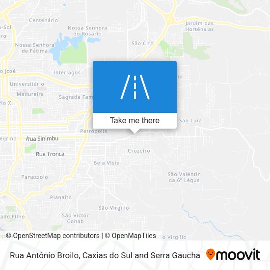 Rua Antônio Broilo map