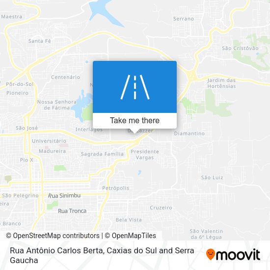 Rua Antônio Carlos Berta map