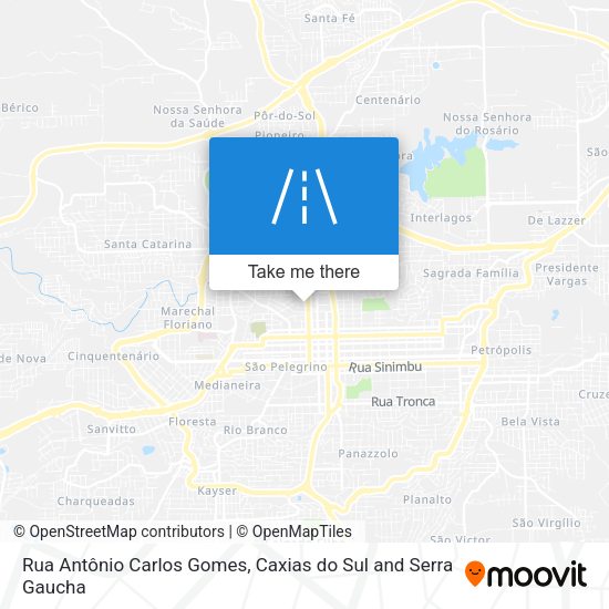 Rua Antônio Carlos Gomes map