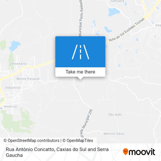 Rua Antônio Concatto map
